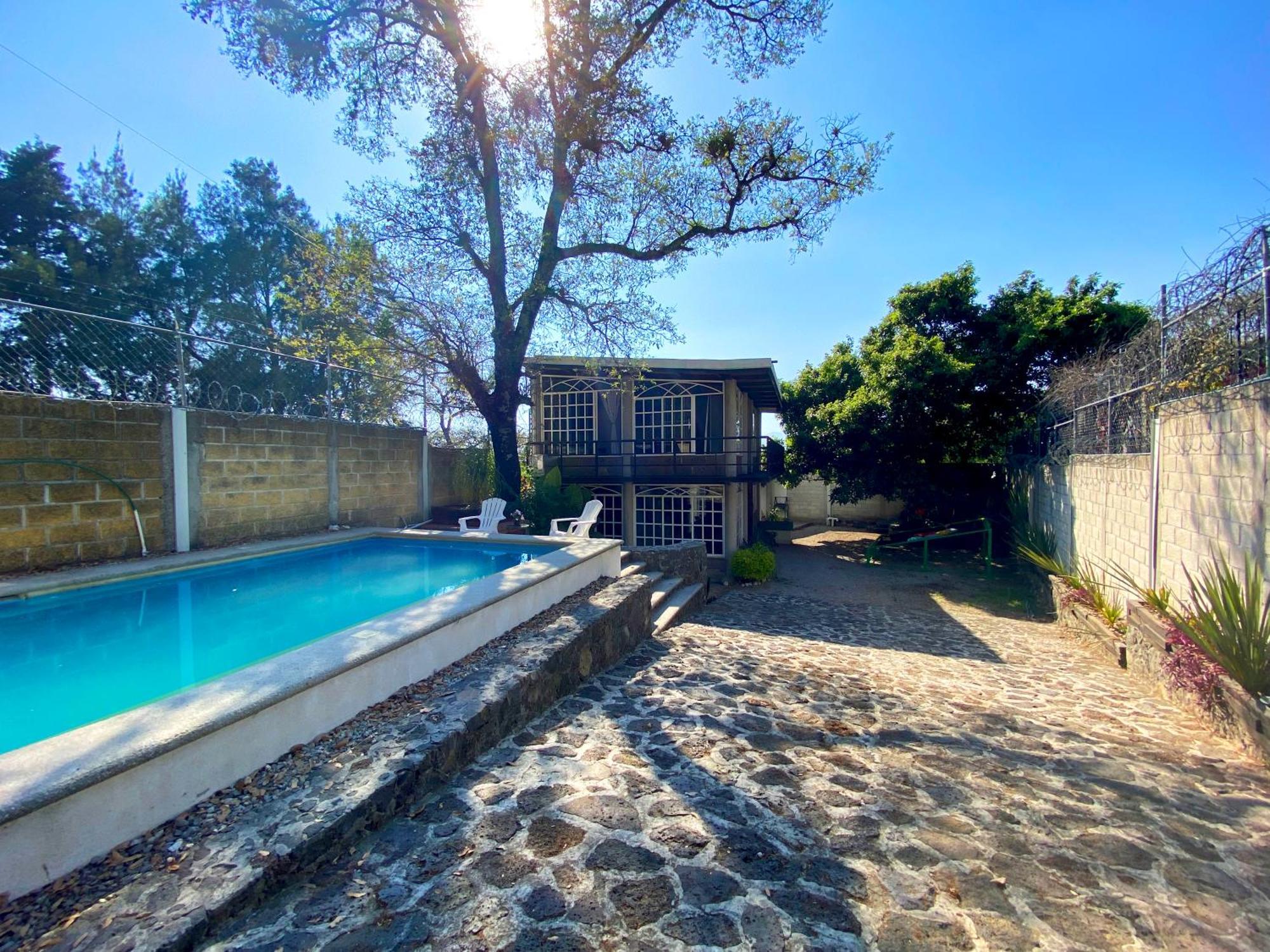 Casa Encino Con Alberca Climatizada En Tepoztlan Villa Bagian luar foto
